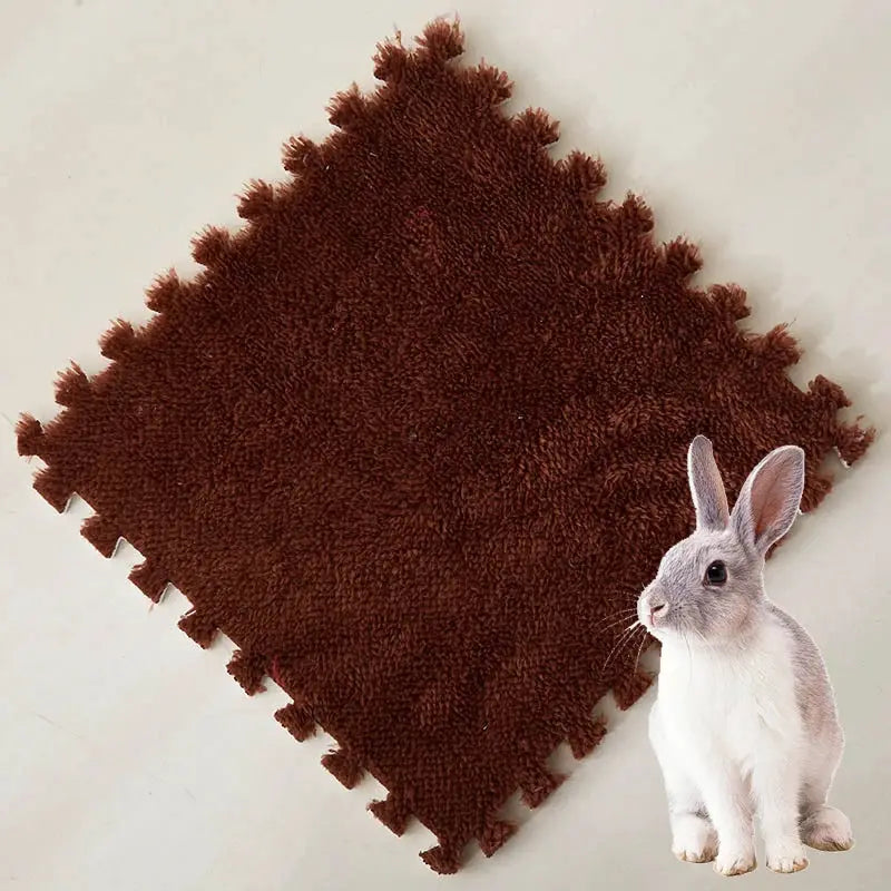 Pet warming pad EVA foam brown 30×30cm; Simples Market soft sleeping mat for guinea pigs, hamsters, rabbits.