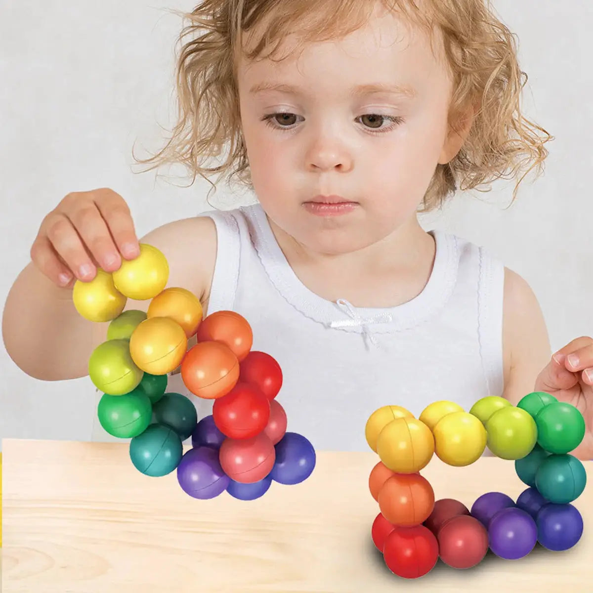 Sensory Fidget Toys 3D Rotating Educational Balls for Stress and Anxiety Relief Creative Learning Activities
