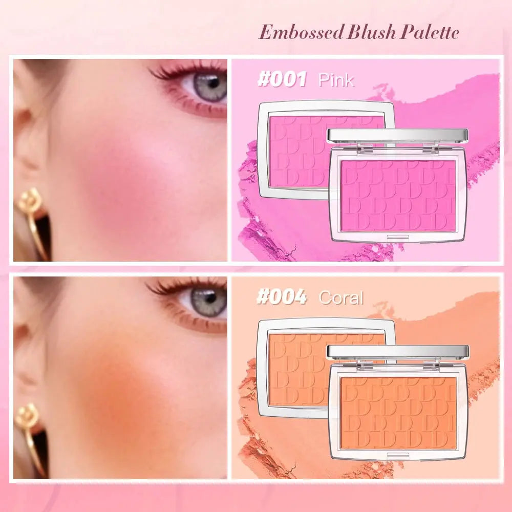 Brand Face Matte Blush Palette Natural Rosy Tint For Brightening And Contouring Finish