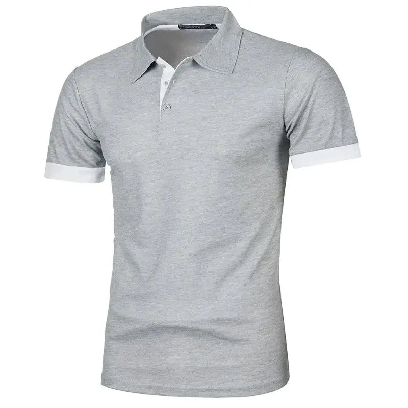 New Mens Short Sleeve Polo Shirt Solid Color Lightweight Lapel Tee For Summer Streetwear And Jogging