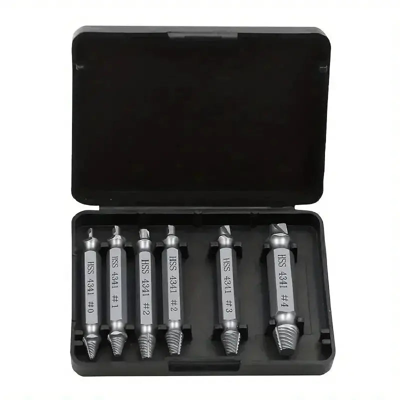 High Speed Steel HSS Drill Bit Screw Extractor Set For Stripped And Broken Screws Quick Removal Kit For DIY Enthusiasts