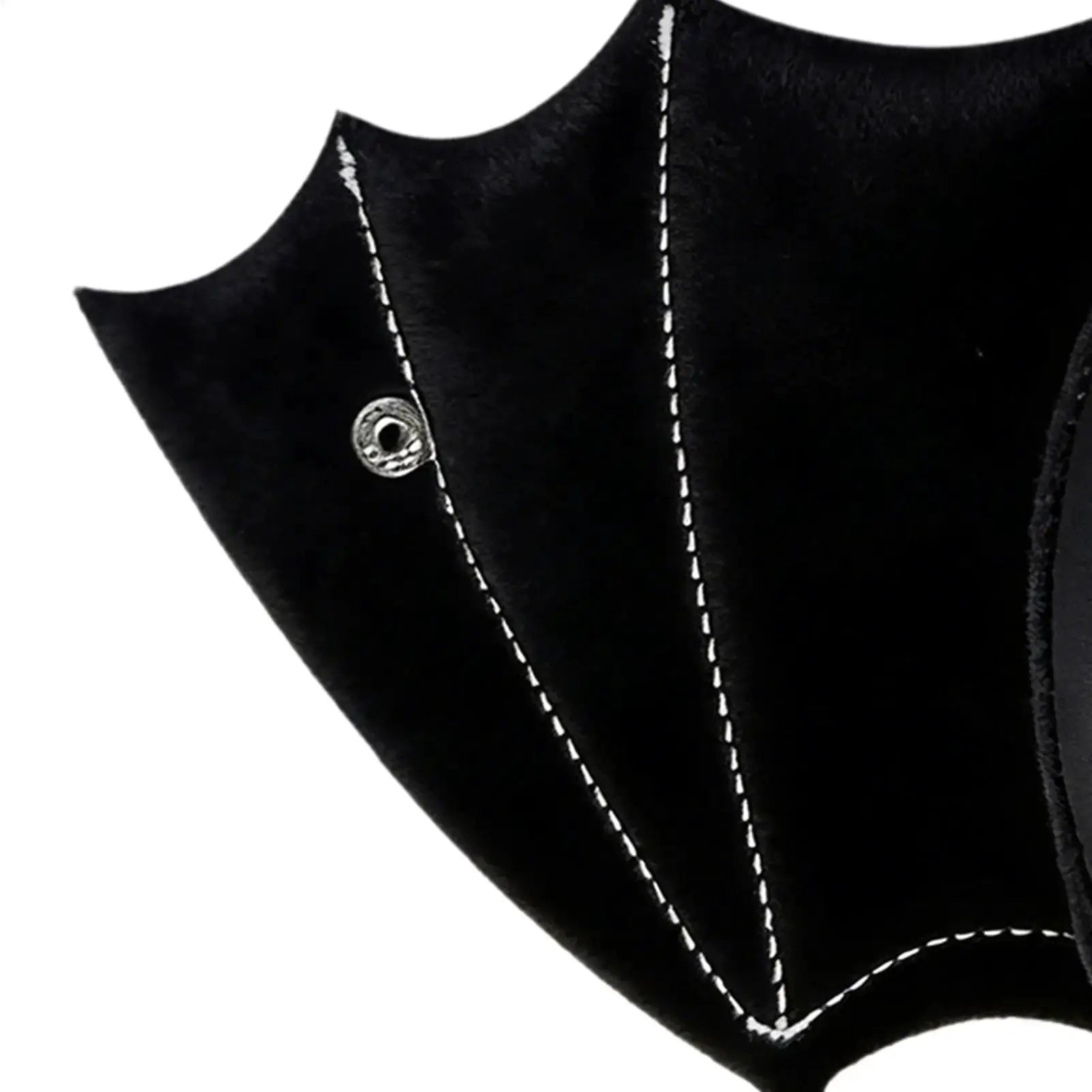 Coin purse by Simples Market, black PU leather bat-wing design with foldable wings