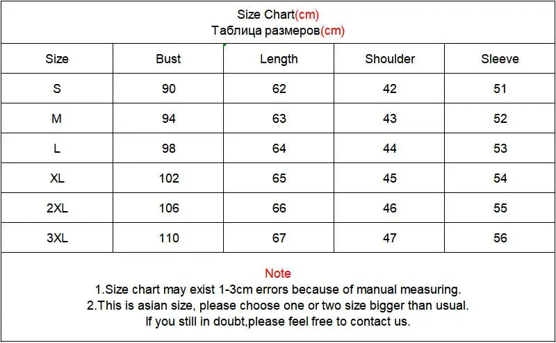 Simples Market size chart for Japanese style loose long sleeve white shirts, bust/length/shoulder/sleeve by size S–3XL