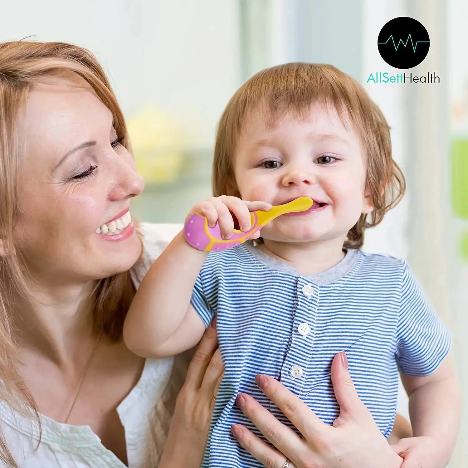 Bright Smiles Kids Toothbrush Set BPA Free Soft Silicone Bristles for Gentle Toddler Teeth Cleaning