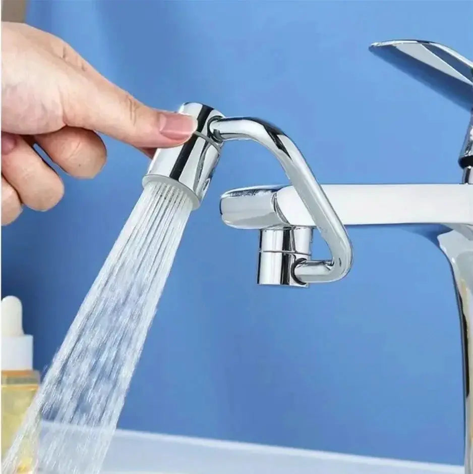 1080 Degree Swivel Stainless Steel Kitchen Faucet Extender Universal Splashproof Dual Mode With Adapter Bathroom Sink