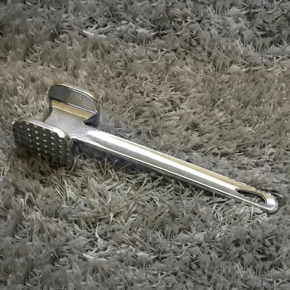 Meat Tenderizer Hammer 19cm Heavy Duty Double Sided Aluminum Alloy Kitchen Mallet