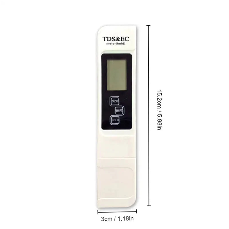 Handheld TDS Digital Water Tester With Large Screen Display For High Precision Household Purified Tap Water Quality