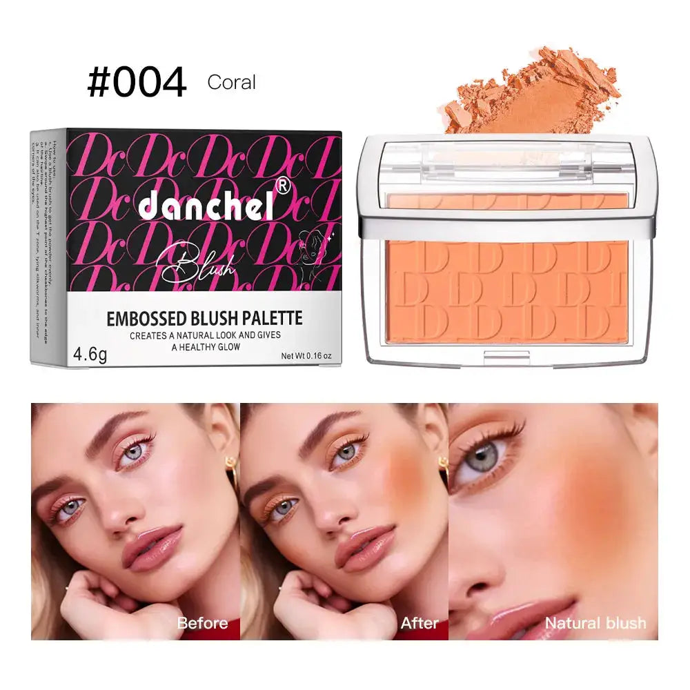 Brand Face Matte Blush Palette Natural Rosy Tint For Brightening And Contouring Finish