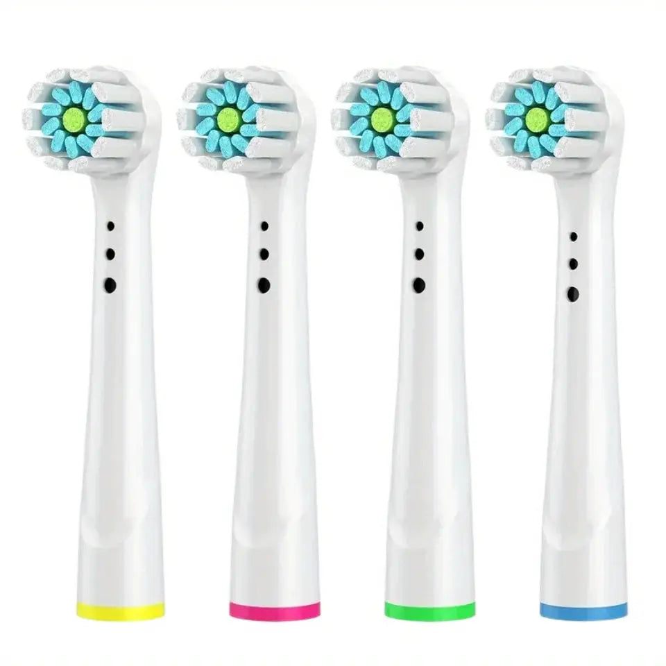 Oral B Compatible Replacement Toothbrush Heads For Braun Electric Toothbrushes With Soft And Medium Nylon Bristles