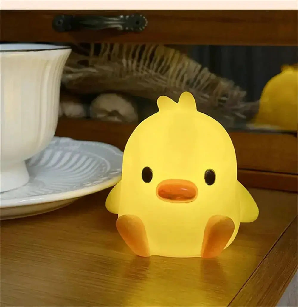 BrightNest Duck Night Light For Kids Room Cute Cartoon Animal Night Lamp With Soothing Warm Glow