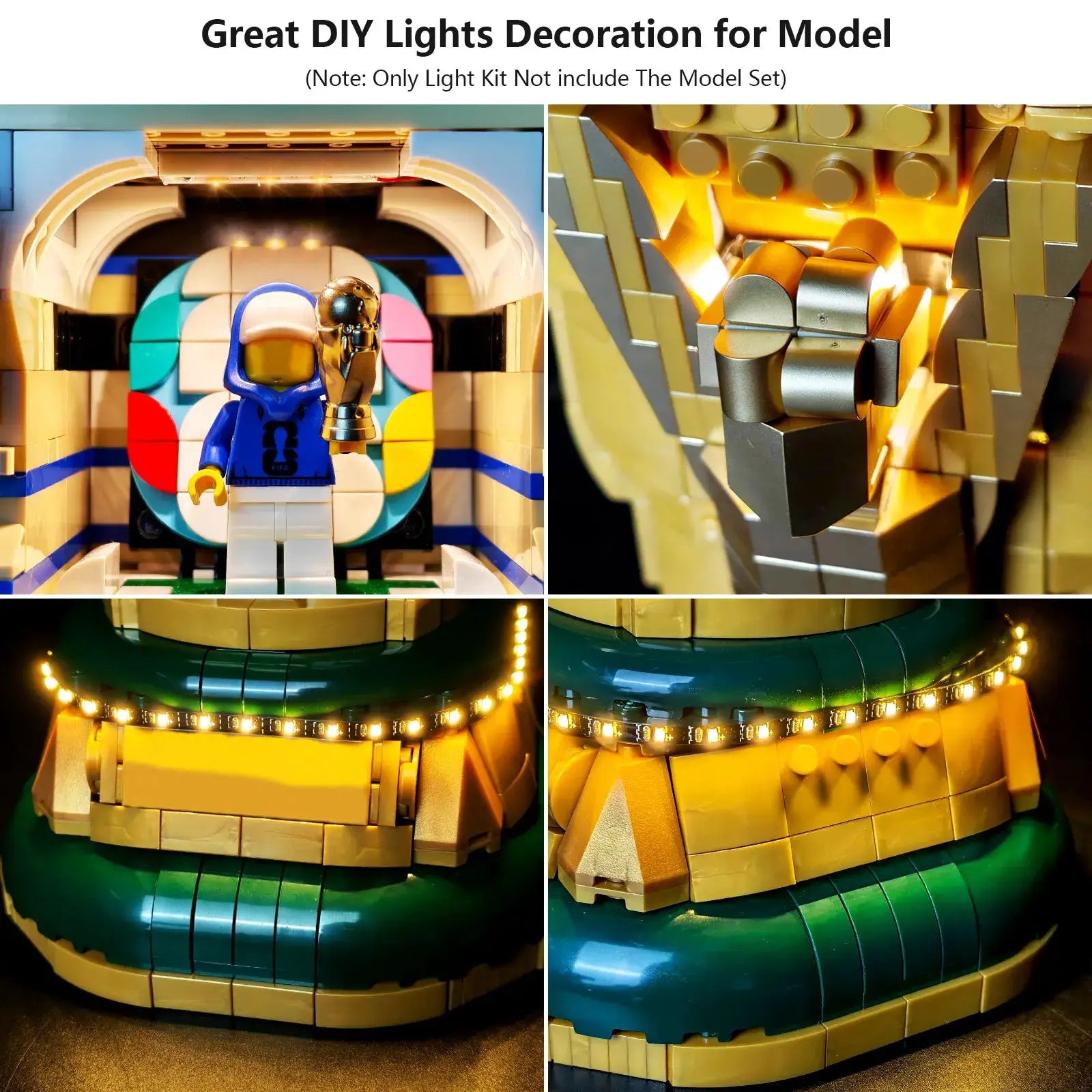 LYBTWF LED Lighting Kit for Lego 43020 FIFA World Cup Building Blocks