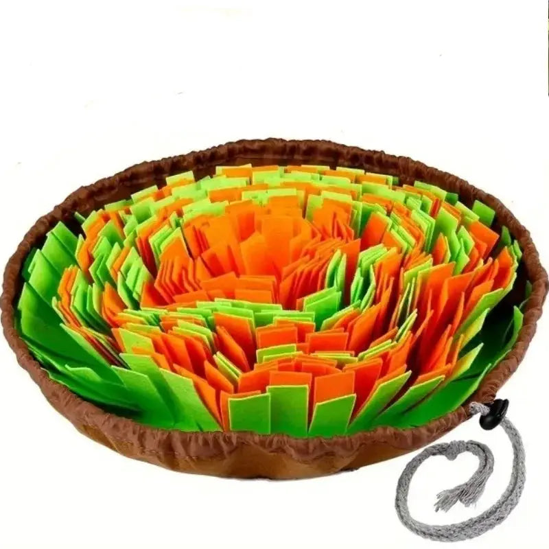 Washable Felt Pet Sniffing Pad Foldable Dog Slow Feeding Mat Toy For Mental Stimulation And Training