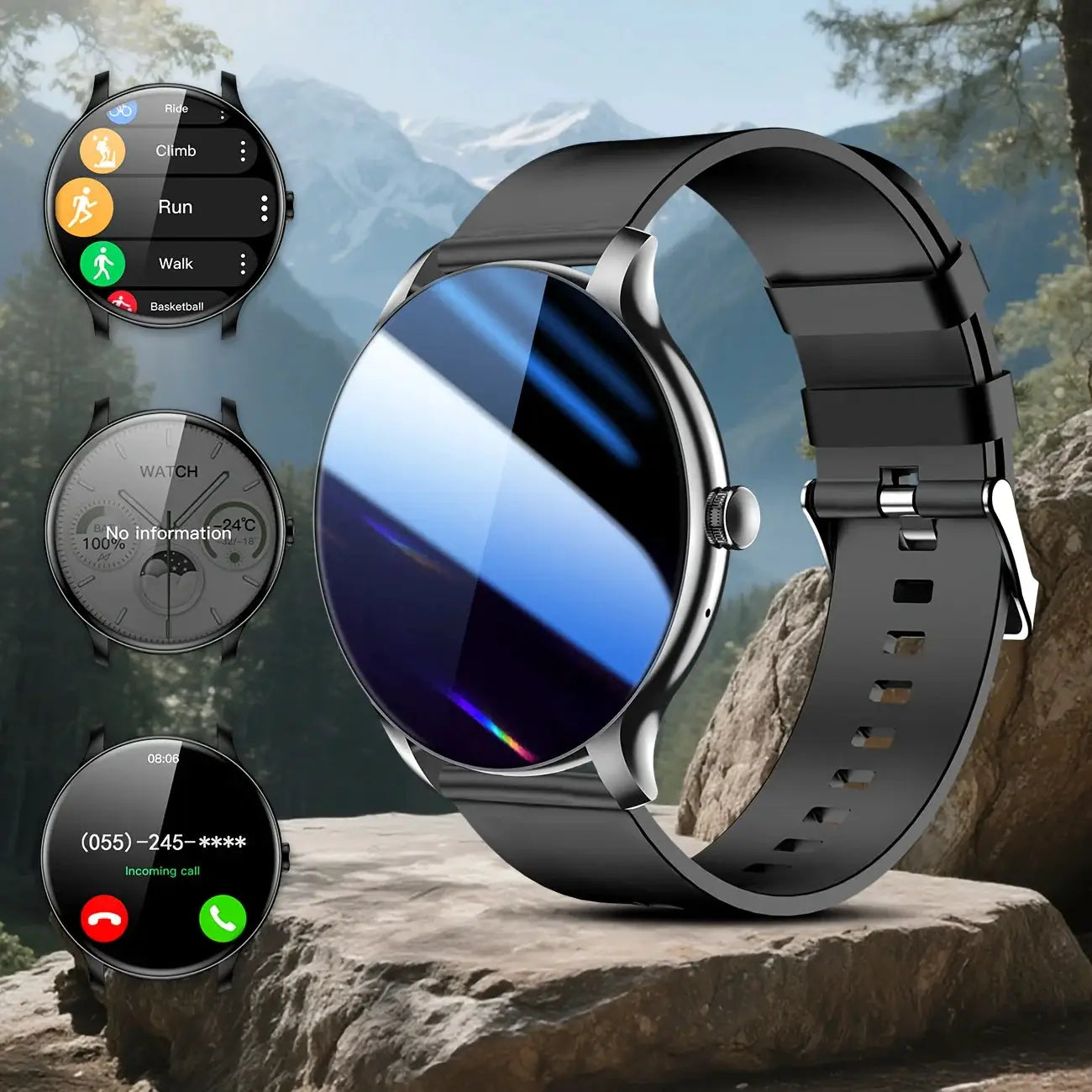 LAXASFIT 2026 Fashionable Mens Smartwatch With Wireless Calling And Digital Fitness Tracker For Android And iOS
