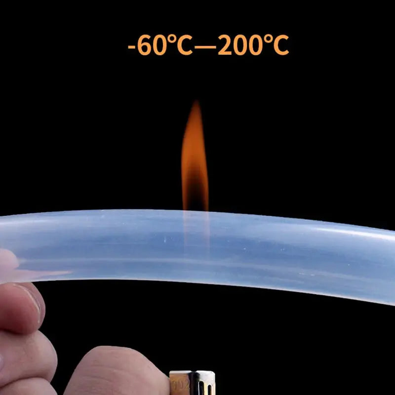 5 Meters Transparent Food Grade Silicone Tube Flexible Tubing for Aquarium Garden Use 2 4 6 8 10 12