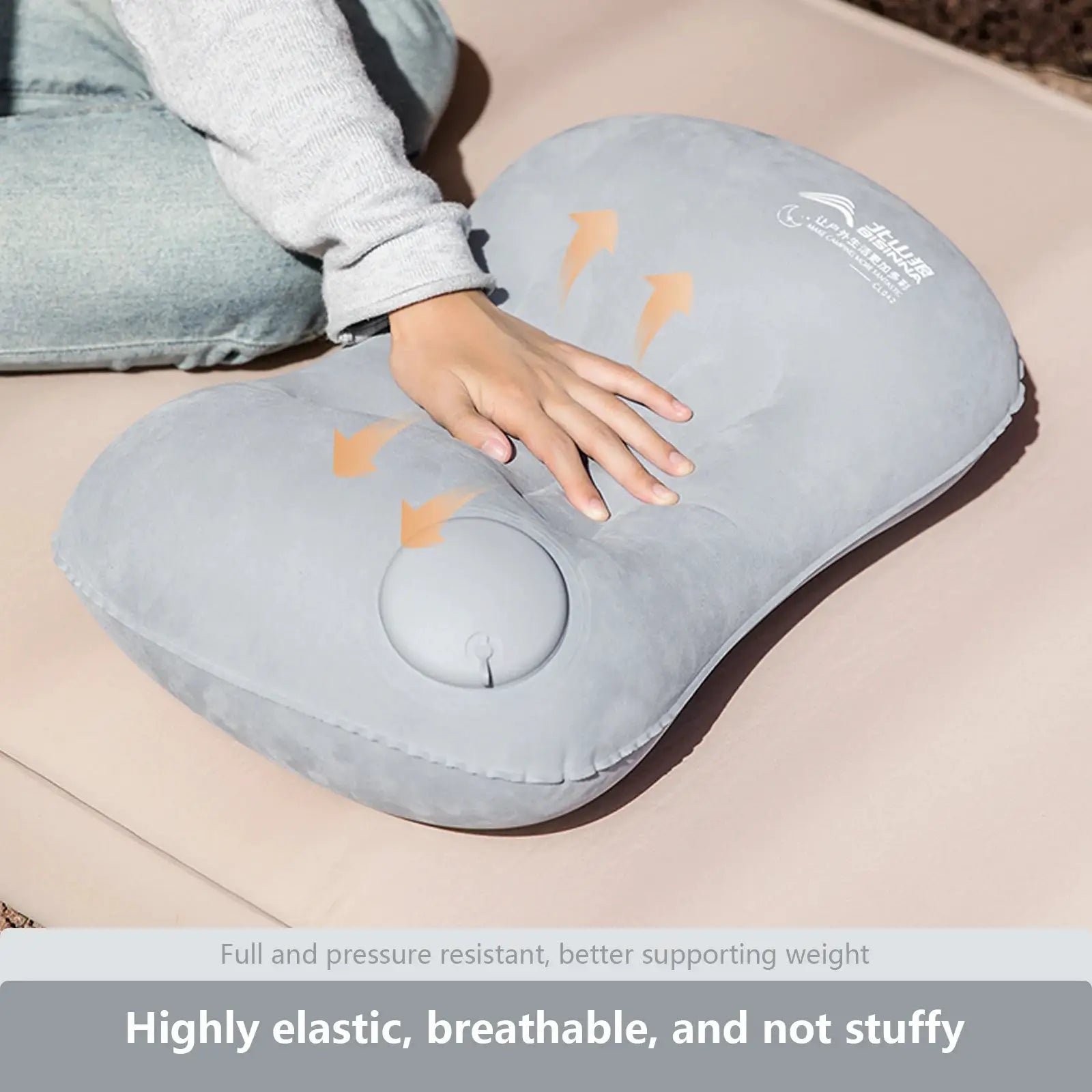 BISINNA Camping Inflatable Pillow Ultralight Portable Travel Hiking Pillow For Neck And Lumbar Support