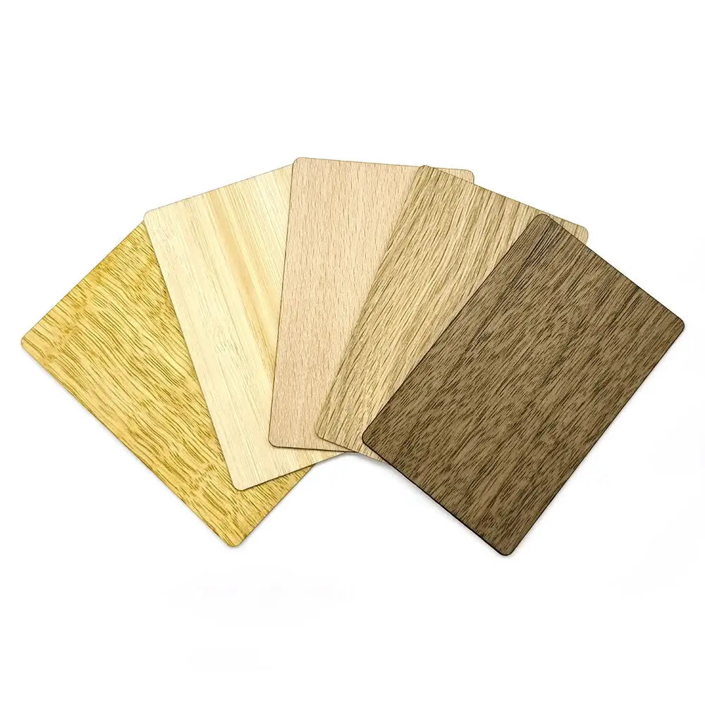 Hotel RFID wooden cards set of 6 by Simples Market, NFC 13.56MHz, eco-friendly wood finishes