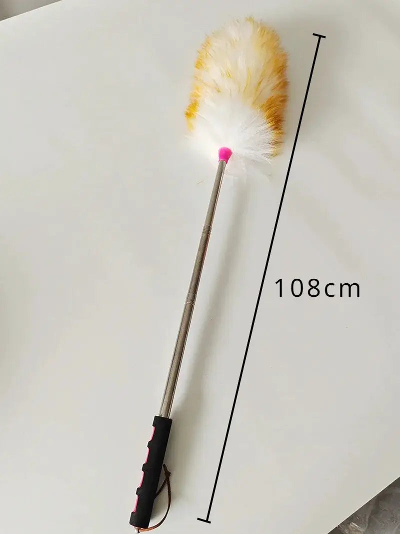 Scalable Wool Duster For Home And Car Cleaning Washable Dust Brush Gentle On Delicate Surfaces