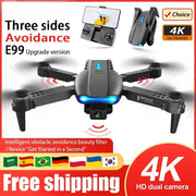 E99 Folding Drone Quadcopter With Remote Control 4K HD Photography Four Axis UAV Altitude Hold