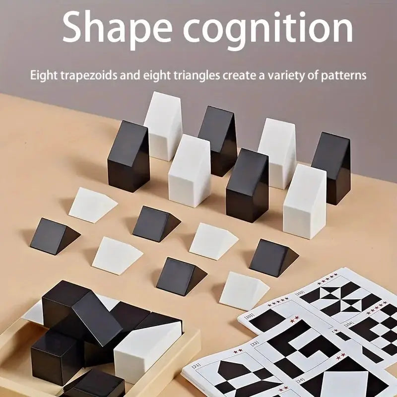 120 Level Black And White Hidden Building Block Puzzle For Children Intelligent Parent Child Interactive Tabletop Game