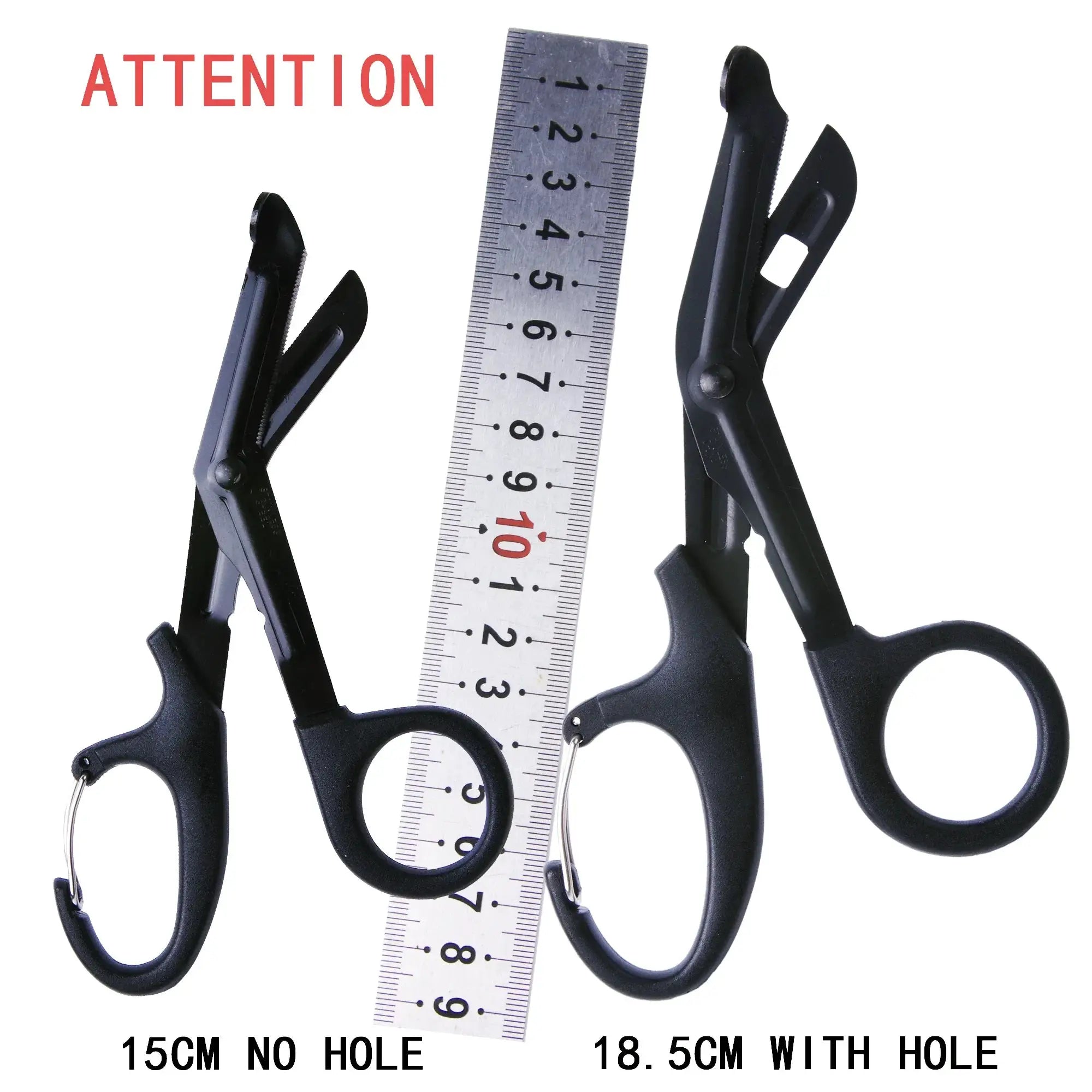Rescue First Aid EMT Trauma Bandage Shears Medical Scissors 15 18.5 Cm Stainless Steel Milled Serrations Curved Tip