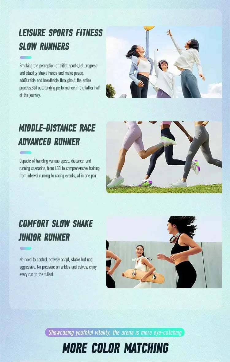 IRUNSVAN carbon fiber sneakers by Simples Market, unisex breathable running shoes with thick sole
