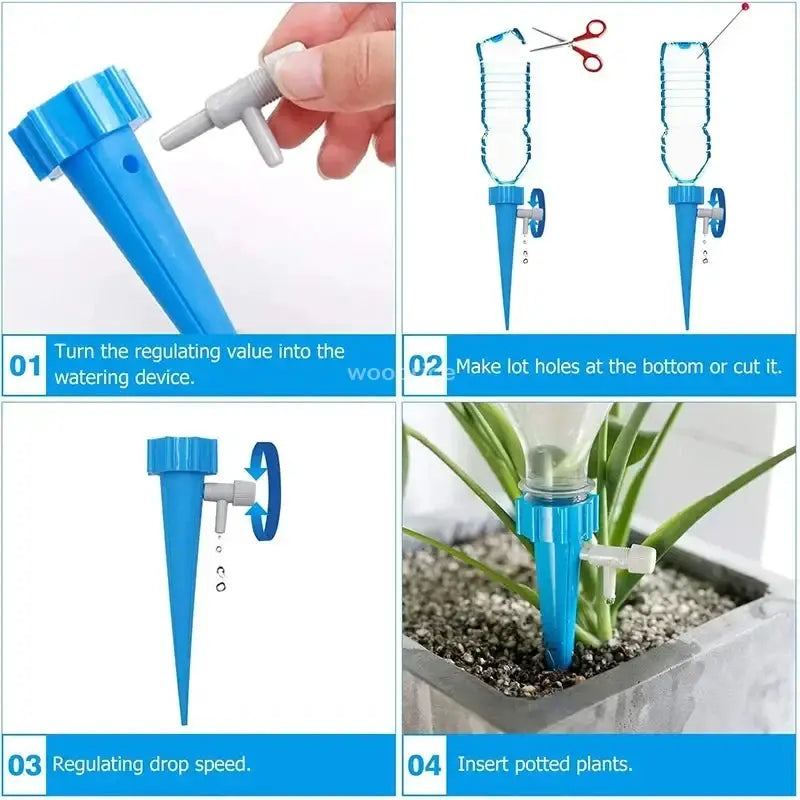 Automatic Drip Irrigation System For Garden Plants Self Watering Kit With Watering Devices