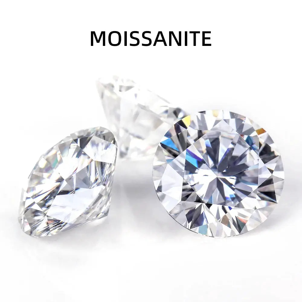 Moissanite Round 8 Hearts 8 Arrows Cut Loose Stone D Color VVS1 Clarity 0.1 Carat To 5 Carat For Inlaid Pendant