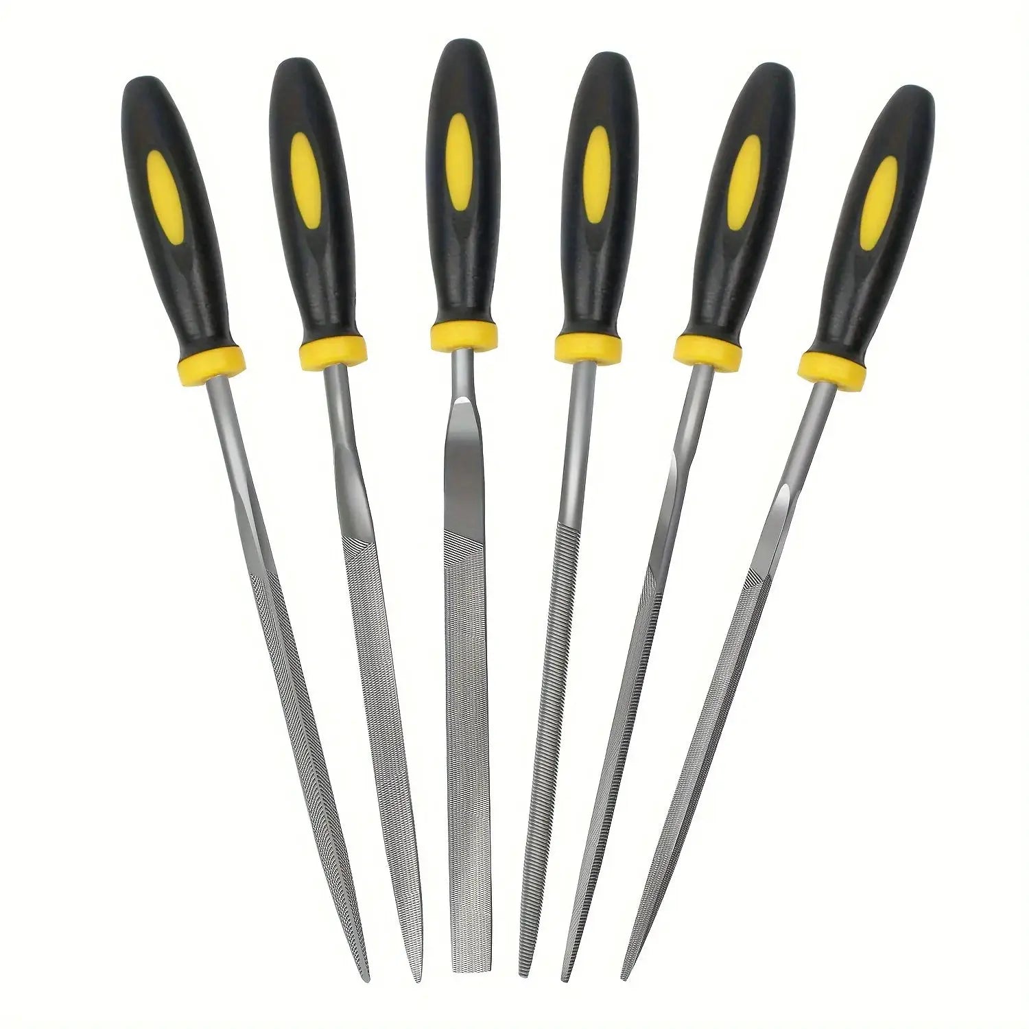 High Carbon Steel Needle File Set Premium Kit With Non Slip Ergonomic Handles For Wood Plastic And Model Filing