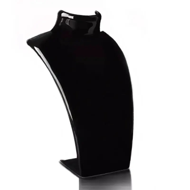 Acrylic Portrait Model Jewelry Display Stand For Necklaces Pendants And Earrings Exhibition Shelf Holder
