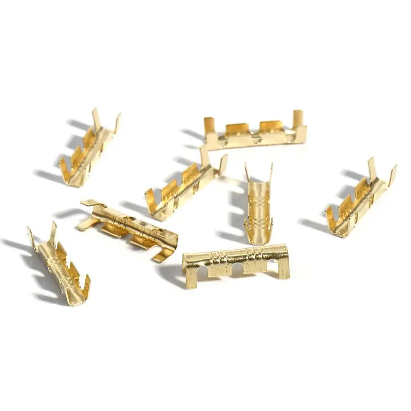 U Type Docking Terminal Brass Double Terminal Block Connector 0.3 to 1.5 mm2 Wire Clamp 50Pcs 100Pcs 200Pcs