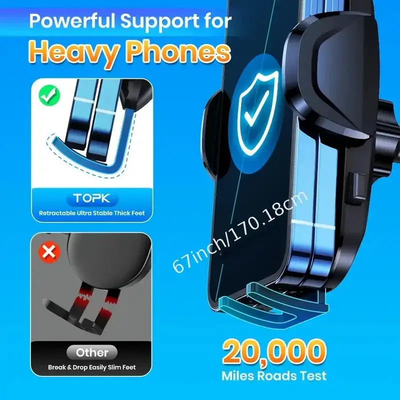 Universal Car Phone Holder Foldable Rotatable GPS Stand Air Vent Mount