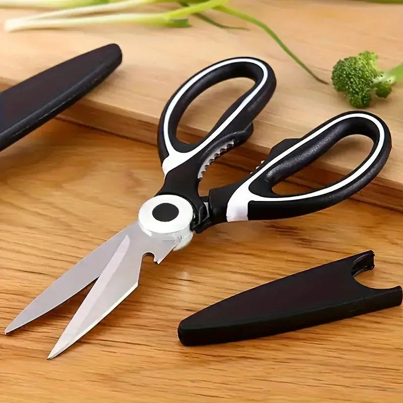 Heavy Duty Stainless Steel Kitchen Scissors Multifunctional Food Scissors For Poultry Herbs Vegetables Pizza And Salad