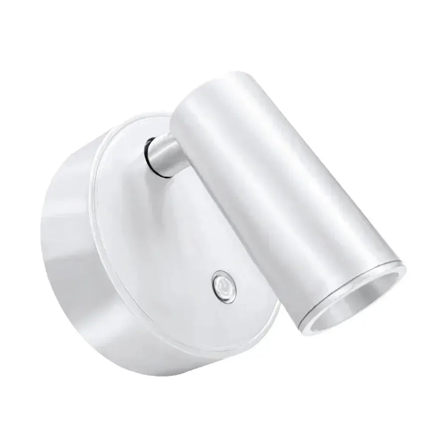 Rechargeable LED wall lamp, white, magnetic swivel spotlight with 360° rotation