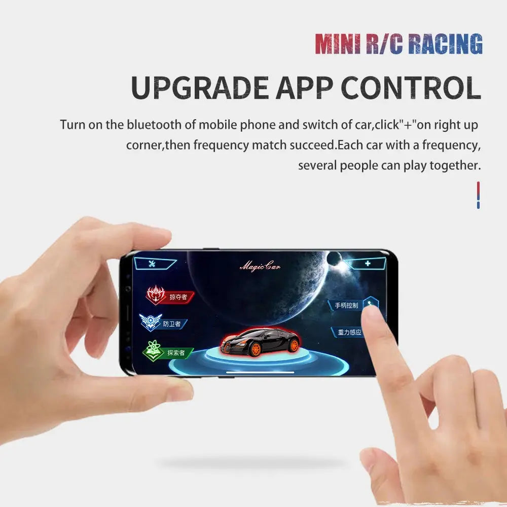 1 58 Scale Remote Control Car Mini RC Battery Operated Drift Buggy Bluetooth Radio Controlled Toy For Kids PVC Can Pack