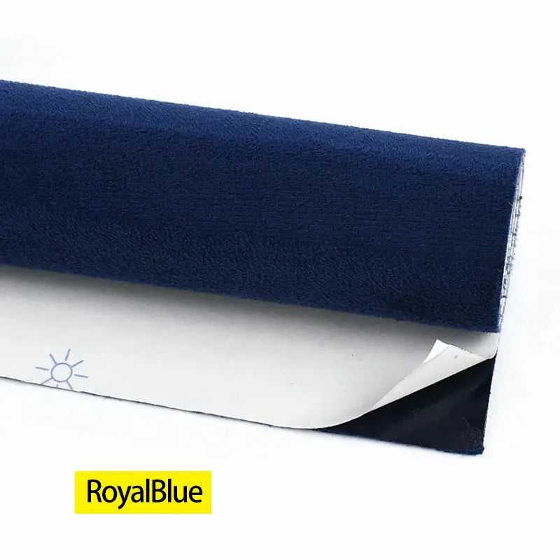 Simples Market royal blue self-adhesive faux suede fabric roll for car interior trims