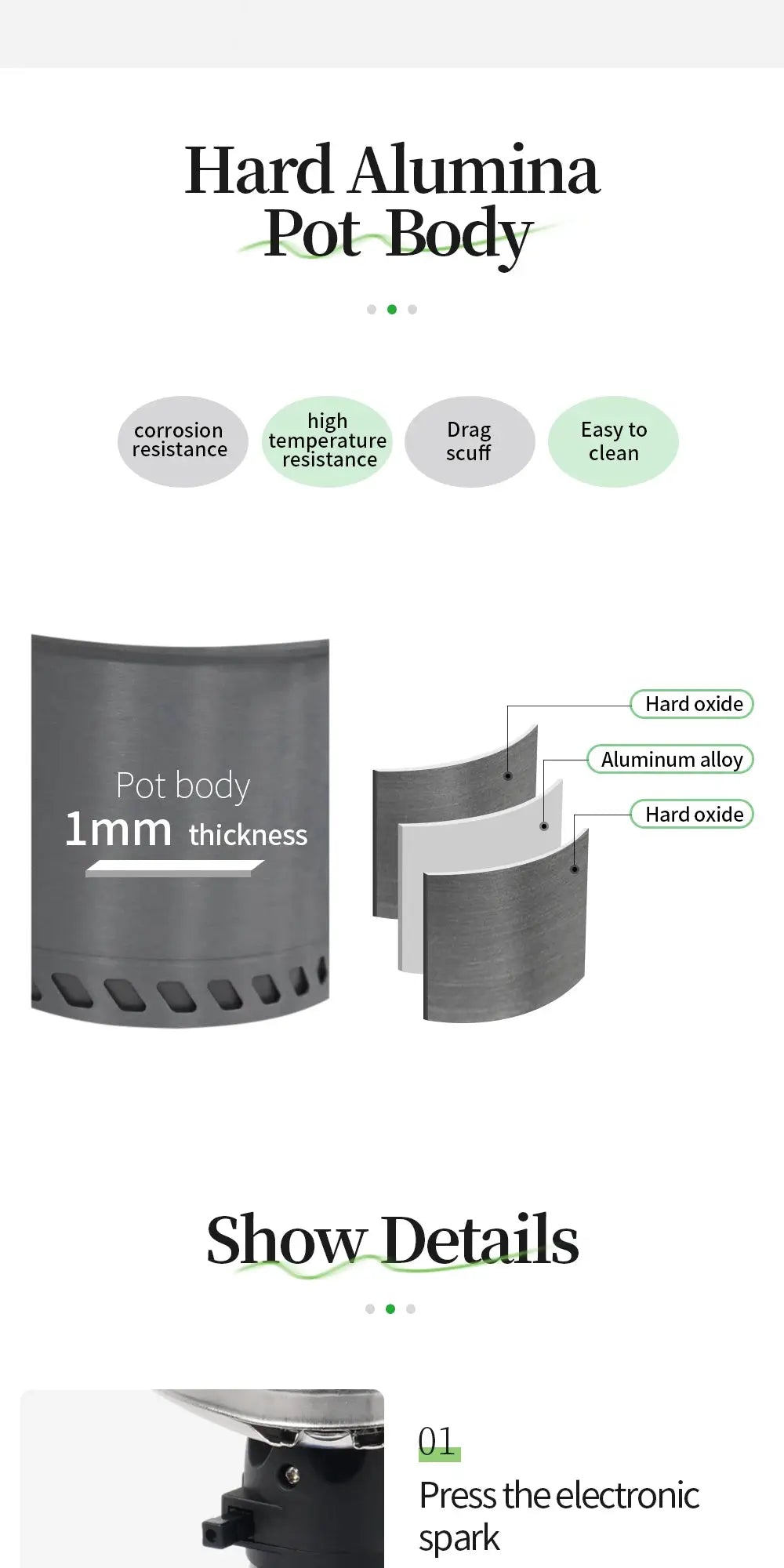 BRS-61 camping stove pot body by Simples Market; hard alumina 1mm thick aluminum alloy with oxide coating.