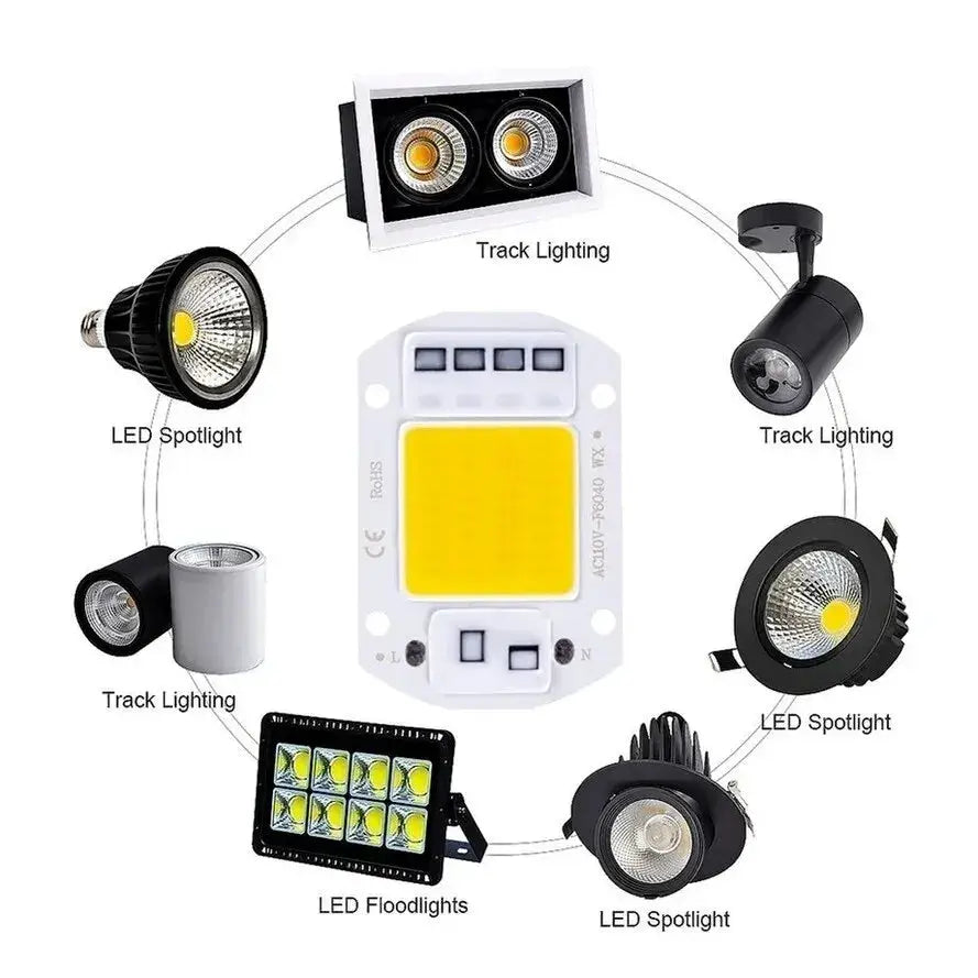 F6040 COB LED Module 20W 30W 50W AC 220V Outdoor Spotlight Garden Lighting Bead Lamp