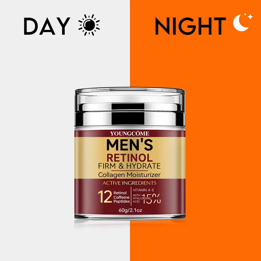 IronOak Men Retinol Firming Face Cream With Collagen For Brighter Tighter Skin Deep Moisturizing
