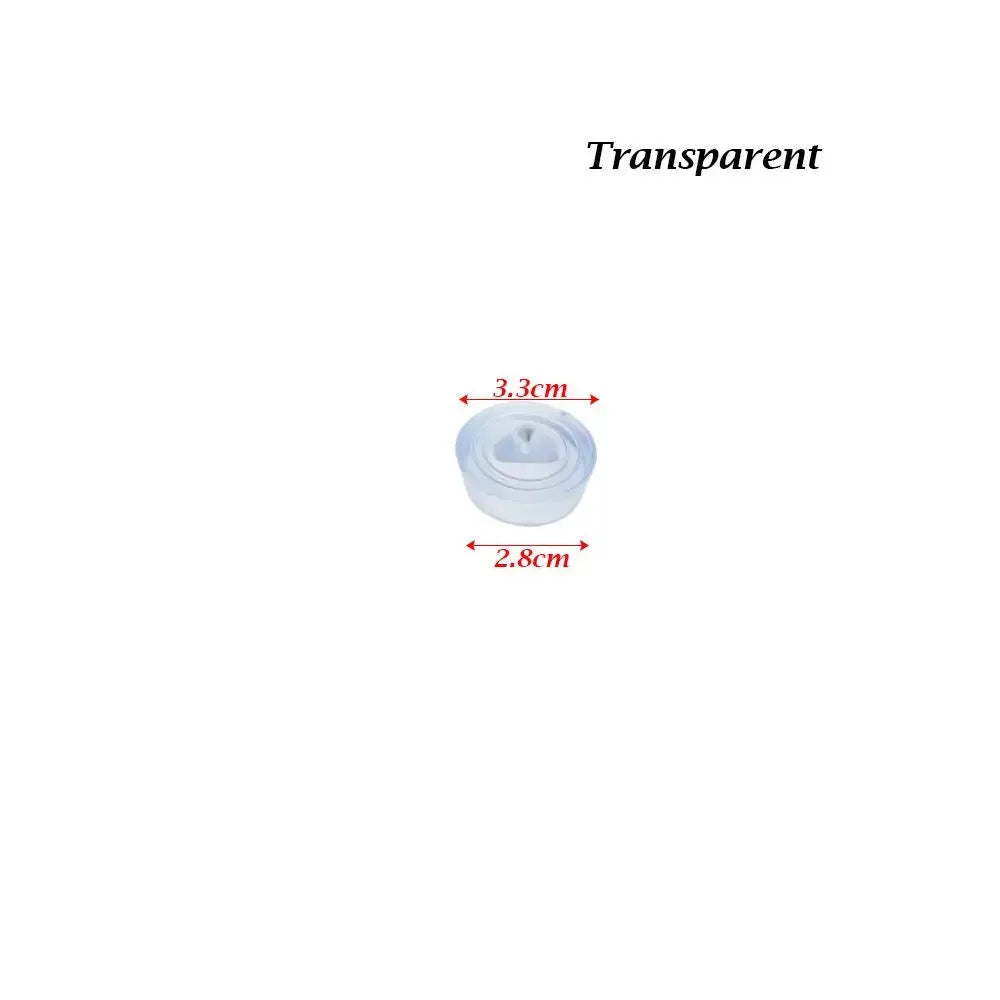 Sink plug by Simples Market, transparent round drain stopper for washroom/kitchen, 3.3 cm diameter.