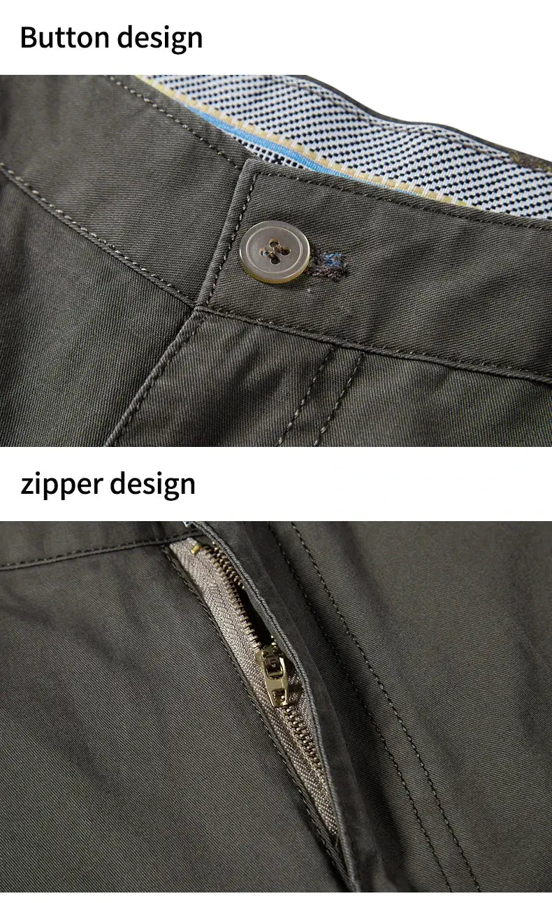 Men's golf shorts Simples Market in dark gray quick-dry fabric with button and zipper closure