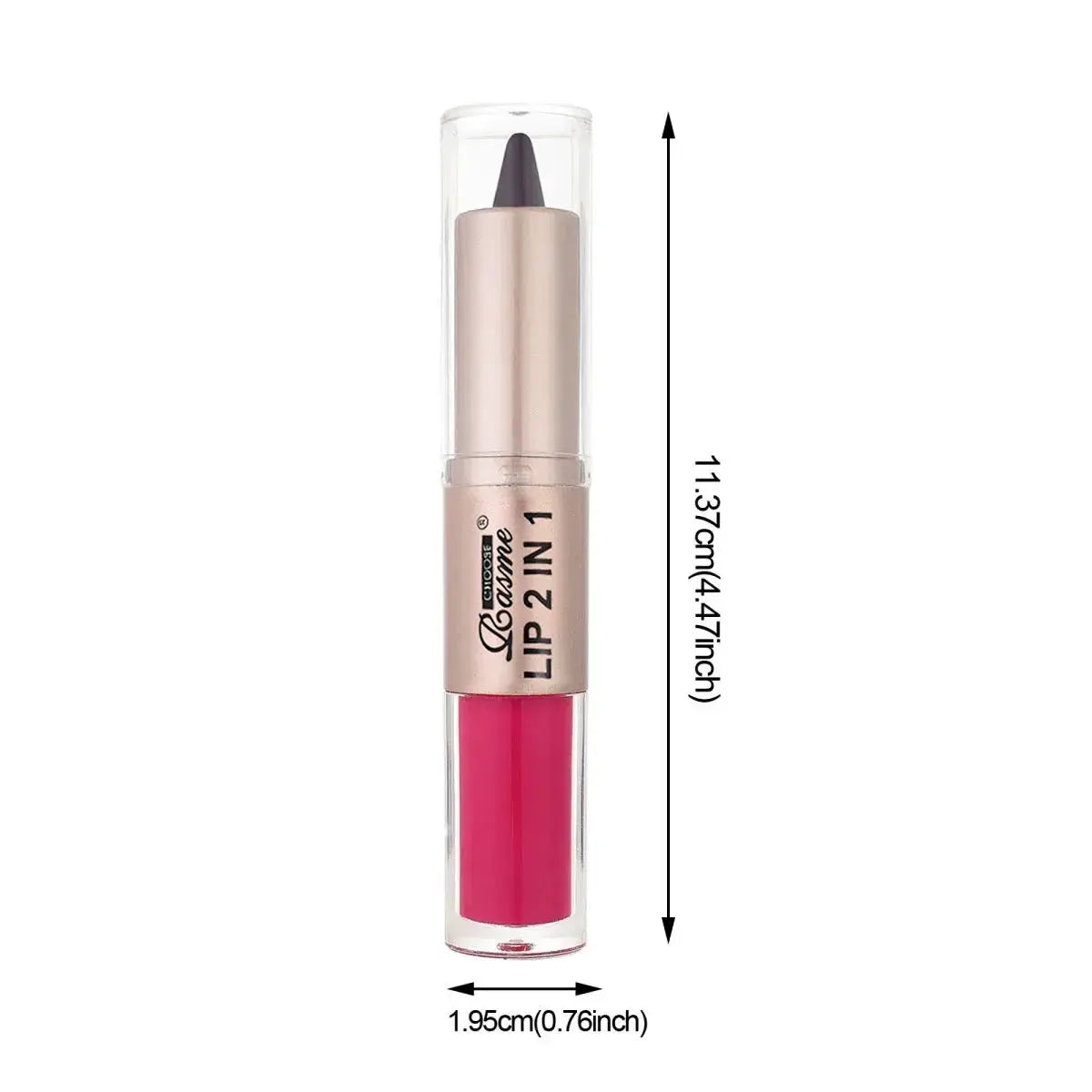 2 In 1 Lip Liner And Gloss Pen Nude Brown Gradient Matte Lip Liner Waterproof Contour Lip Gloss