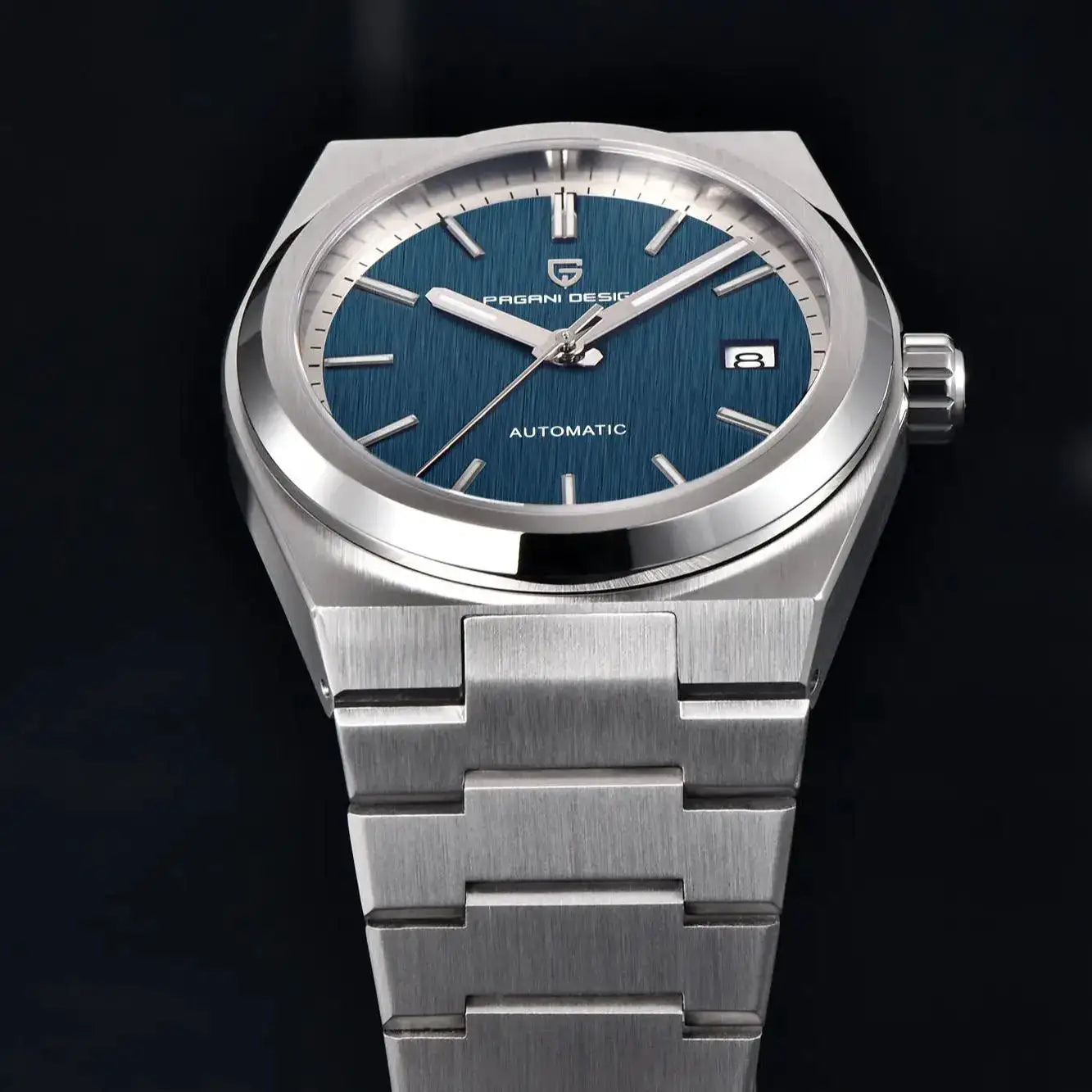Pagani Design Men's Automatic Mechanical Watch With Miyota 8215 Movement Sapphire Crystal Stainless Steel Waterproof