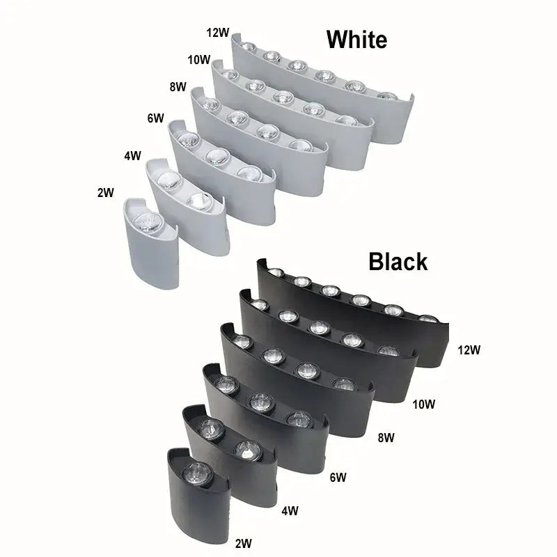 LED Wall Sconces Modern Indoor Outdoor Lamp White Up Down Wall Mount Lights For Living Room Hallway Bedroom Decor