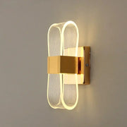 Nordic luxury LED wall lamp, gold aluminum bedside light by Simples Market