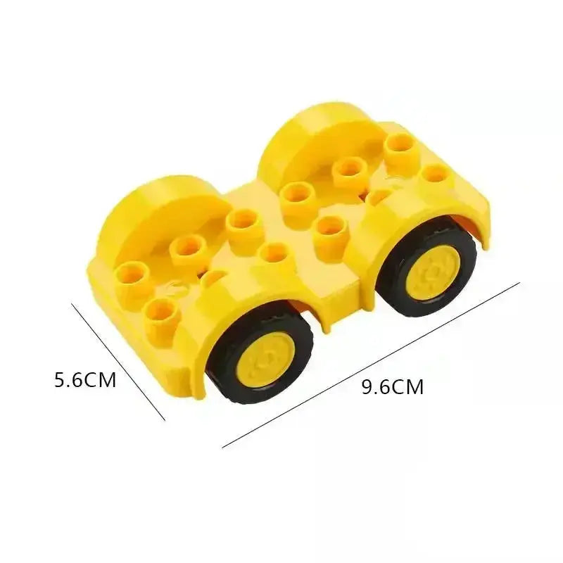 Big Building Blocks Accessories Compatible With Large Bricks Educational Toy Set For Kids Trucks Cars City Traffic