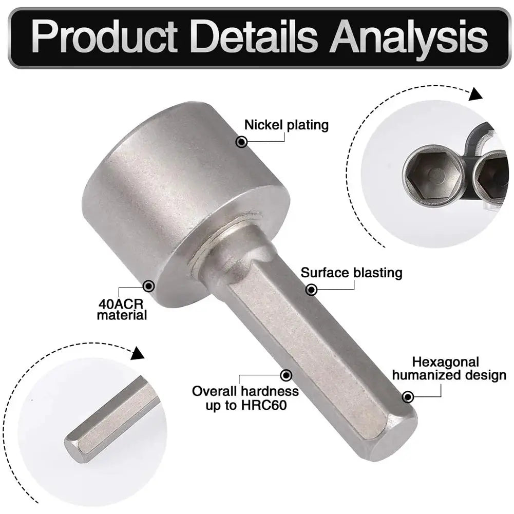 Slade 9 14 23 Piece Hex Socket Sleeve Nut Driver Set 5mm To 13mm Chromium Vanadium Steel