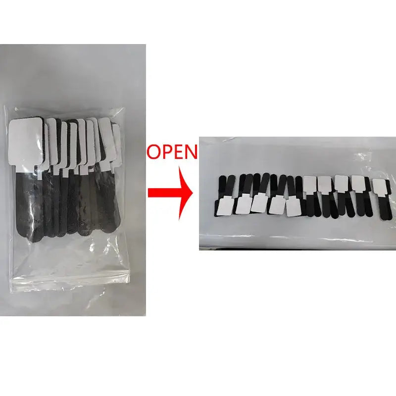 Simples Market releasable nylon cable ties in black and white, 20/10/5pcs pack for cable management