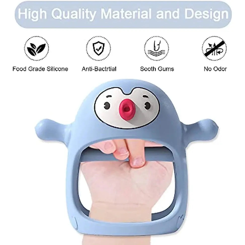 Never Drop Silicone Teether For Babies Wrist Attachment Pacifier And Teething Toy For Newborns And Infants