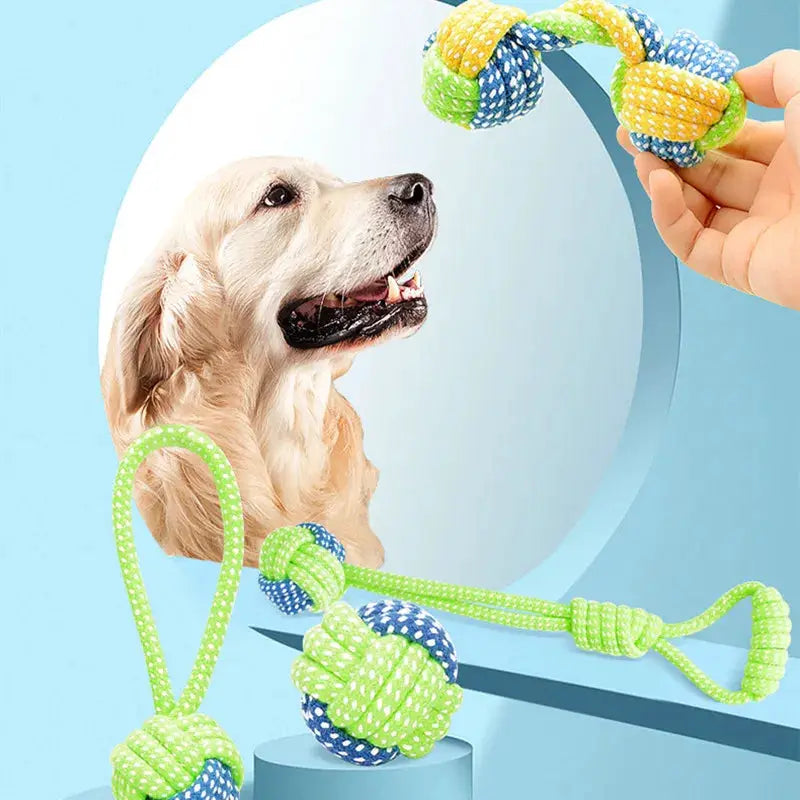 Interactive Cotton Rope Dog Toys For All Sizes Durable Chew Toy Dental Health Puppy Toy