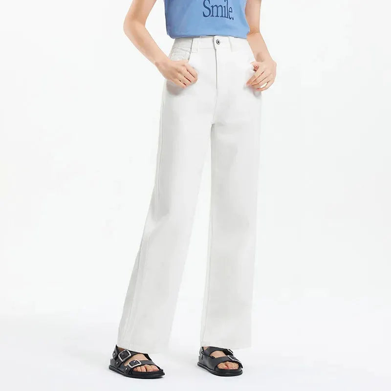 Semir Jeans Women Cool Feeling Wide Leg Floor Length Pants Summer 2025